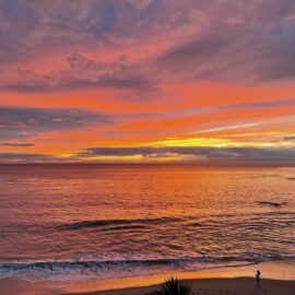 Fiery Colors on Horizon: Laguna Beach