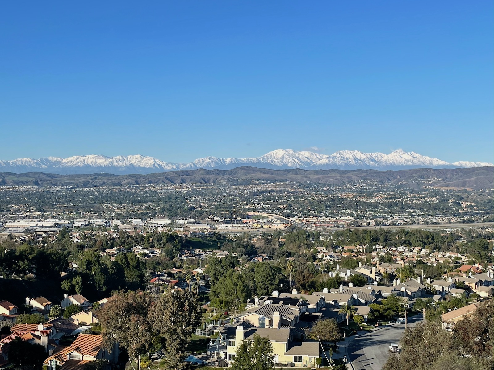 Mindful Moments - Snow Covered San Bernardino and Mt Baldi